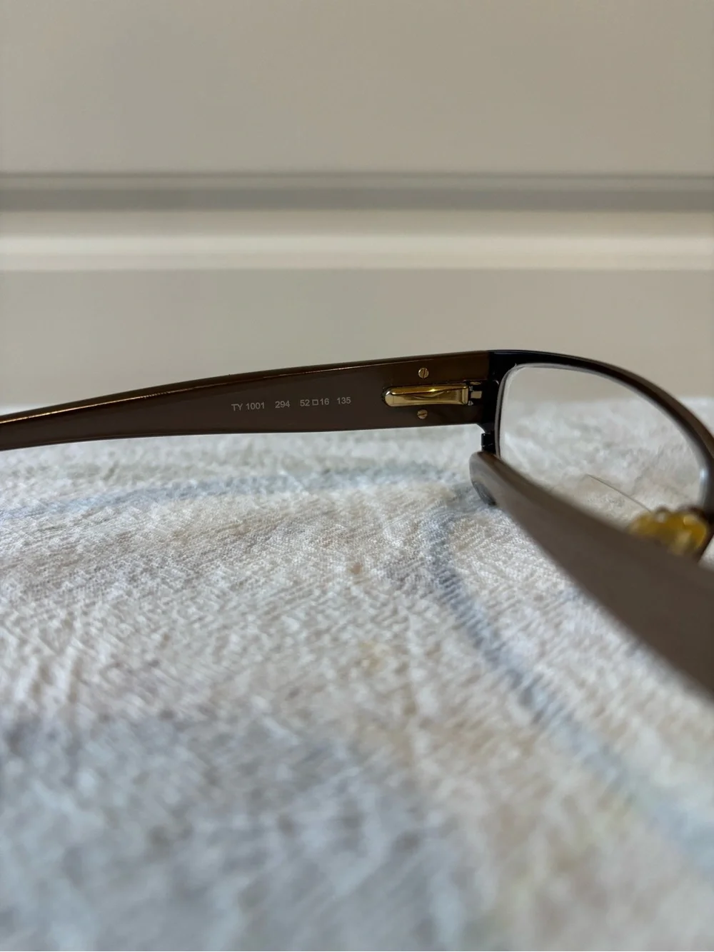 Tory Burch Vintage Brown Gradient Rectangular Optical Glasses